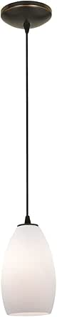 Access Lighting Champagne Oil Rubbed Bronze 1-Light Indoor Pendant (28012-4C-ORB/OPL)