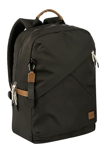 camel active Damen Aurum Rucksack mit gepolstertem Laptopfach Schwarz, Womenswear-L