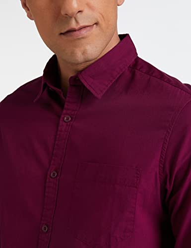 Image of Amazon Brand - Symbol Men's Cotton Shirt | Casual | Plain | Full Sleeve | Summer - Regular Fit (Available in Plus Sizes)