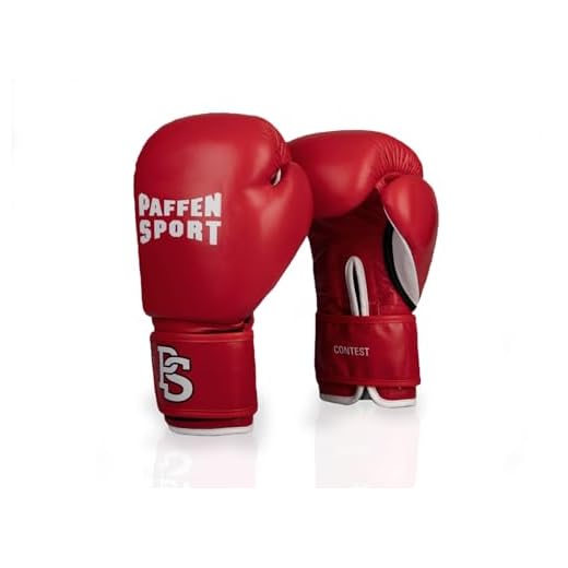 Paffen Sport Contest Wettkampf-Box- und Kickboxhandschuhe ohne Prüfmarke; rot; 10UZ