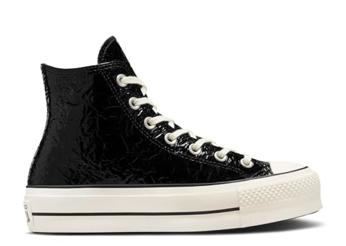 Converse CTAS Lift High Women's Shoes, Black/Egret/Black, Size 6.5