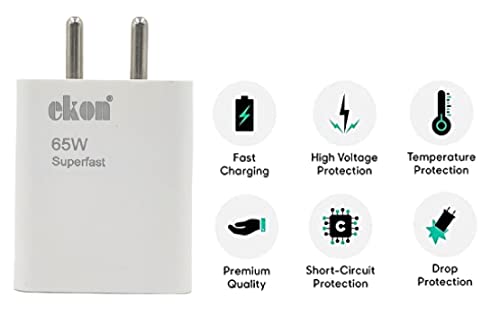 Image of 50W Supervooc Superdart Type C Charger Adapter | 50 Watt Charger Type C | Quick Charge 3.0 | Only Compatible with Realme 8 Pro | Realme X2 Pro | Realme X7 (India) | Realme X7 Max 5G