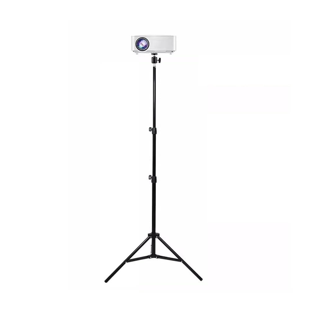 Supporto per Proiettore Treppiede da Pavimento Staffa for proiettore Domestico Staffa Triangolare telescopica da 6 mm Senza Fori for Desktop da Comodino Supporti per proiettori(Piccolo)