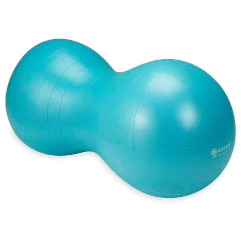 Gaiam Kids Active Seat Peanut Shaped Bounce Desk Chair -Exercise Yoga Balance Sitting Ball - Sensory Toys- Flexible Seating, Wiggle Seat for Boys and Girls - Blue Cover