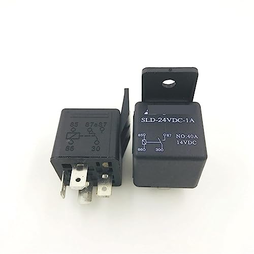 Relais voiture 4 broches normalement ouvert SLD-24VDC-1A 40A pour circuit électrique