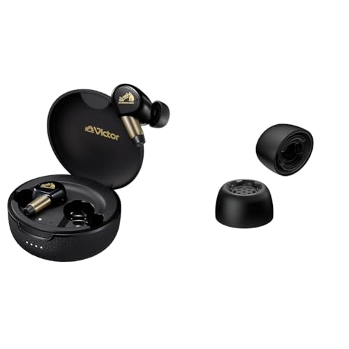 yCzƃCs[XZbgzJVCPEbh Victor WOOD master (Ebh}X^[) sAmubN + Victor EP-FX13S-B pC[s[X VR 4 STCY ubN