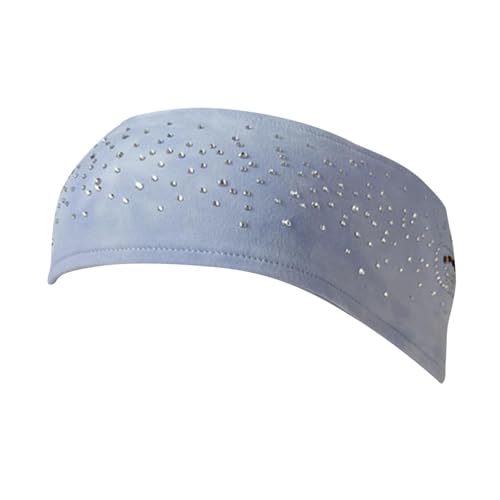 YueShengYCHUANG Figure Skating Headband, Sweat-Absorbing Headband for Gym and Football, Cloudy Blue