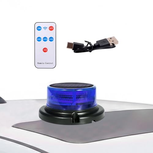 Lampe LED signal de sécurité solaire pour chantier extérieur et nuit