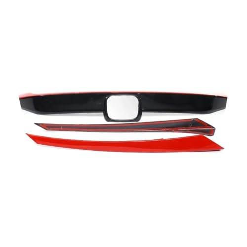 Grilles avant calandre de capot en maille noire pour Civic 2016-2019