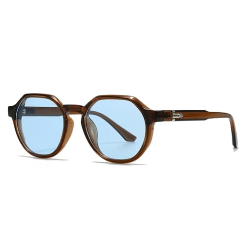 Lunettes de soleil rondes pour protéger vos yeux avec un style punk retro à rivets