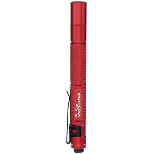 Nightstick Mt-100R Mini-Tac Metal Led Flashlight - 2 Aaa, 5.4 In (137Mm), Red #TOP28