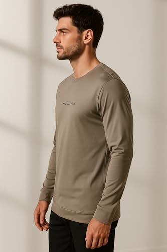 Image of Men's Crew Neck T-Shirt | Premium Polyester Fabric | Breathable, Lightweight, Stylish Activewear for Gym, Training & Casual Wear
