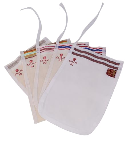EBSEM Turco Bath Hamam Hammam Spa Exfoliante Peeling 5 Guantes diferentes Kese Mitt Talón Lima Pie Guantes Exfoliantes