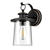 Revtronic Outdoor Wall Lights, Oil Rubbed Bronze, 00393 Exterior Light Fixtures for Bulb Security Ca