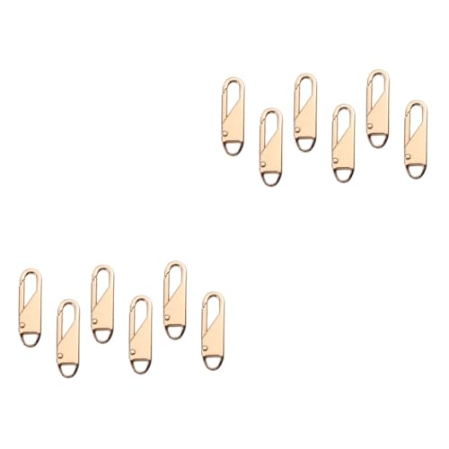 Imagen de DIYEAH 12 Piezas cremallera removible recambios maletas zipper pull Piezas de repuesto para maletas cartera valija carpa bolso de los hombres Etiqueta aleación