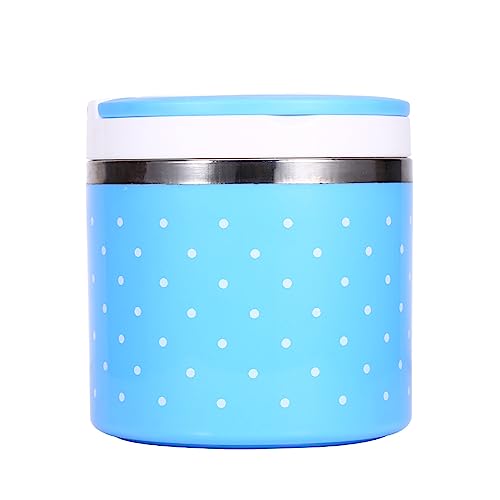 Qcwwy Fiambrera Térmica de 630 Ml, Tarro de Comida con Aislamiento Térmico Al Vacío de Acero Inoxidable, Cajas Bento, Contenedores para Fiambrera, Comida Caliente, a Prueba de Fugas,