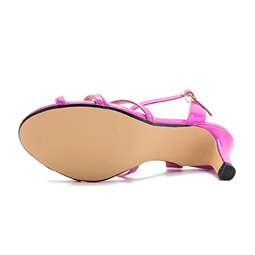 Image of MAIERNISI JESSI Unisex Men's Women's Strappy Sandals, Kitten Heel, Slingback, Open Toe, Dress Shoes