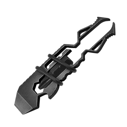 Herramienta multiusos de acero inoxidable con 6 funciones, destornillador, llave hexagonal, abridor de botellas, pinzas ligeras y portátiles