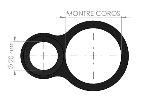 Support de Montre COROS pour Harnais Antichoc et Activités Escalade - 2