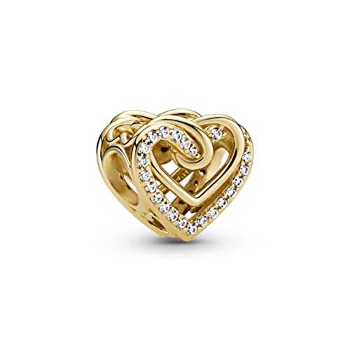 PANDORA Sparkling Entwined Hearts Charm - Compatible with PANDORA Moments - Stunning Women's Jewelry - Made with PANDORA Shine & Cubic Zirconia3