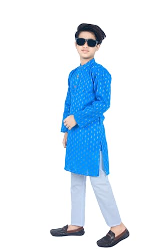 Image of Trendy and Stylish Printed Kids Kurta | Butik Designs for Fashionable Children