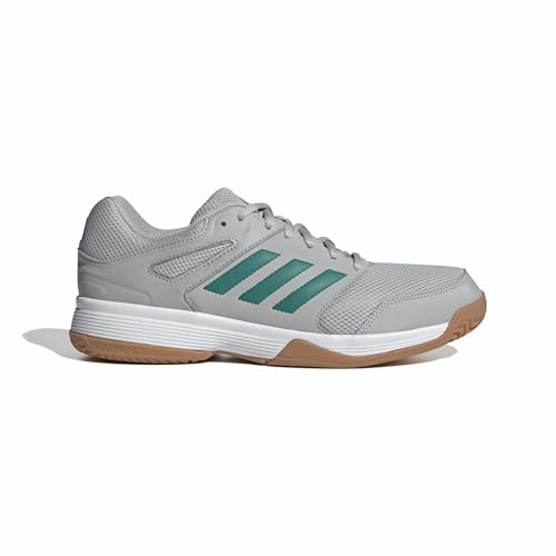 adidas Herren Speedcourt Mens Indoor Shoes, Grey Two/Equipment Green/FTWR White, 45 1/3 EU – Ansicht 2