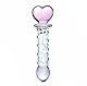 bekinky Kristall Dildo Glas Dildo Glasstab Herz aus Glas Rosa Glas Dildo Zauberstab Luxus Erwachsene Spielzeug für Frauen und Paare (Style B)