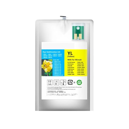 Poche d'encre sublimation 2L jaune SB610 avec puce pour imprimante Mimaki TS55-1800