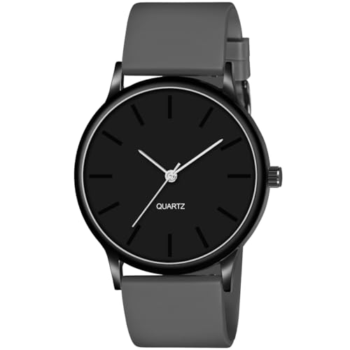 Black Colour Dial with Softest Silicone Multi Colors Strap Analog...