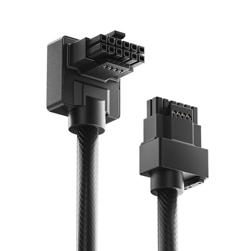 Câble 12VHPWR 16PIN coudé Hydrus noir pour GPU NVIDIA de pointe - 2