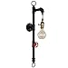 Produktbild OYIPRO Vintage Wandleuchte Rohr Wandlampe Industrielampe E27 Lampenfassung Metall Schwarz mit Dekorativ Schalter für Café Wohnung Küche Bar Arbeitzimmer Esssaal Keller Kopfende
