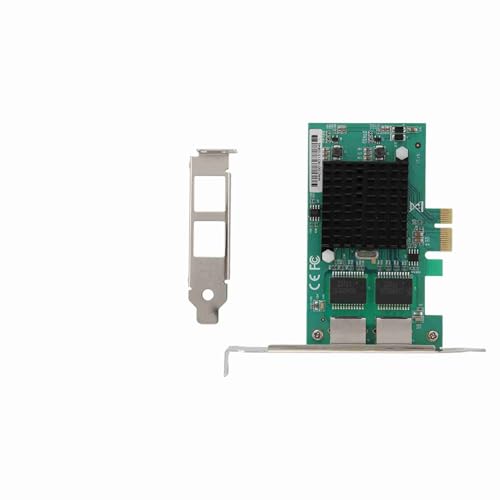Tarjeta de red para PC, tarjeta Ethernet PCI-E 1X Gigabit para servidor 82575-S miniatura 4