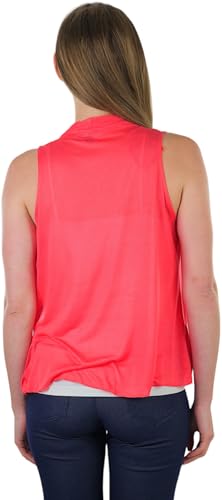 Image of ToBeInStyle Womens Open Front Casual Shrug Lightweight Layering Cardigan Sleeveless or Short Sleeve