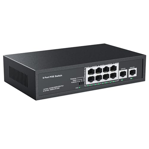 Real HD 10 Port PoE Switch with 120W Power