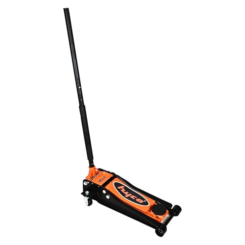 Image of HYCO PRO Double Piston Hydraulic Trolley Jack 4 Ton, Heavy Duty, Low Floor Cars, Aluminum Chassis, Overload Protection Bypass Valve, Dual Pistons for Faster Rising Action 85-510mm, Taiwan Made