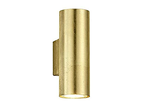 Trio Leuchten, Lampada da parete, metallo, GU10, 1 W, goldfarbig, 10 x 6 x 16.5 cm