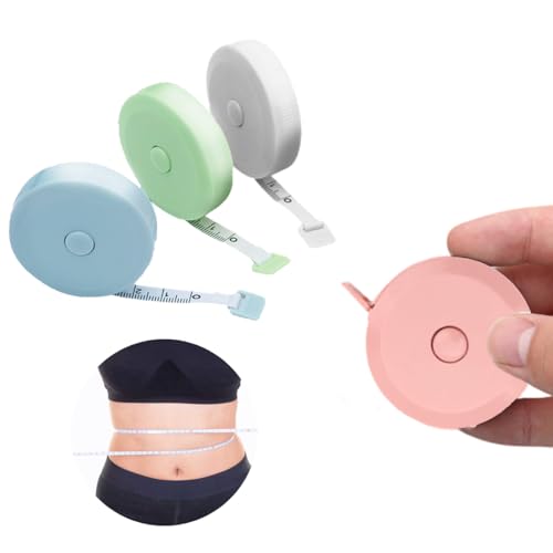 La Mejor Recopilación de Cintas métricas disponible en línea. 50 Cinta Métrica Redonda Vmingo Retráctil Cintura Cuerpo Costura 150cm Numerada Ambos Lados Centimetros y Pulgadas (Rosa, 1 Pieza)