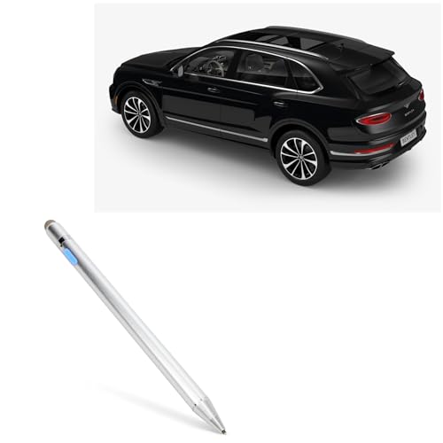 BoxWave Stylus Pen Compatible with Bentley 2024 Bentayga Display (10.9 in) - AccuPoint Active Stylus, Electronic Stylus with Ultra Fine Tip - Metallic Silver