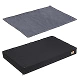DALE SU MASCOTA UN SUEÑO PROFUNDO Y LUJOSO: Este cama perro grande impermeable está hecho con espuma de ortopédica de 10cm de grosor, el que puede soportar muy el peso del perro, hace que su cuerpo no tocará al suelo frío. La espuma de ortopédica puede aliviar la preción de los músculos y articulaciones,hace que su perrito pueda descansar tranquilamente y obtenga un sueño profundo.