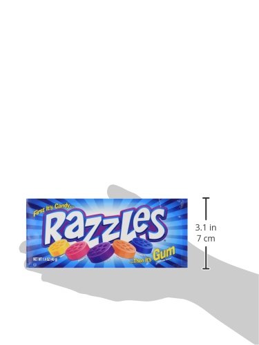 Original Razzles Candy/Gum, Box Of 24 1.4-Ounce Bags #TOP7