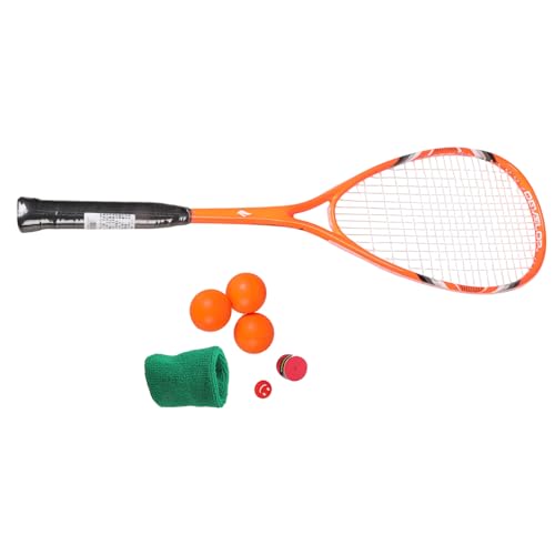 MHADBKH Raqueta de squash ligera para entrenamiento con absorción de impactos, equipo deportivo para hombres y mujeres, aleación de aluminio, marco de raqueta