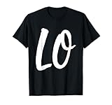 LO VE Love Matching Couple Husband Wife Valentine's Day Gift T-Shirt