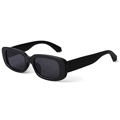 KUGUAOK Óculos de sol retrô retangulares femininos e masculinos v...