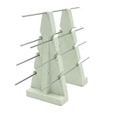 AMACO Large Bead Rack for Potters, Jewelers, and Glass Artists, 7 Nichrome Wires (10') on 2 Stoneware Supports, 8' Tall, Easily Kiln Fire Beads, Pendants, and Buttons, Cone 10 or Below