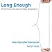 Extra Long Zip Ties Heavy Duty Outdoor, Premium White Large Zip Ties 48 inch Cable Ties with 175 Pounds Tensile Strength, 12 PCS