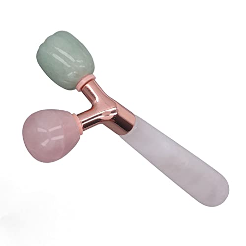 Rolo de Jade, Aperto da Pele & Redução do Inchaço & Polimento Fino Rolo Massageador Facial, Cuidados