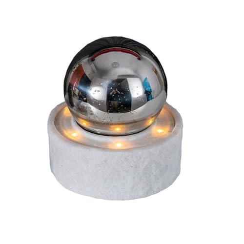 Fontana da tavolo Moderne fontane da tavolo creative con acqua che scorre, decorazioni for la casa Arredamento per la casa(White)