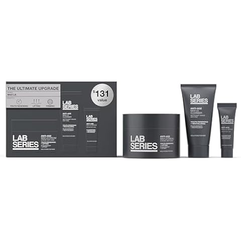 Lab Series Max LS Men's Skincare Set - Essential Skincare Routine Includes Anti Aging Face Moisturizer - Foaming Face Wash - Face Serum for Men Cover