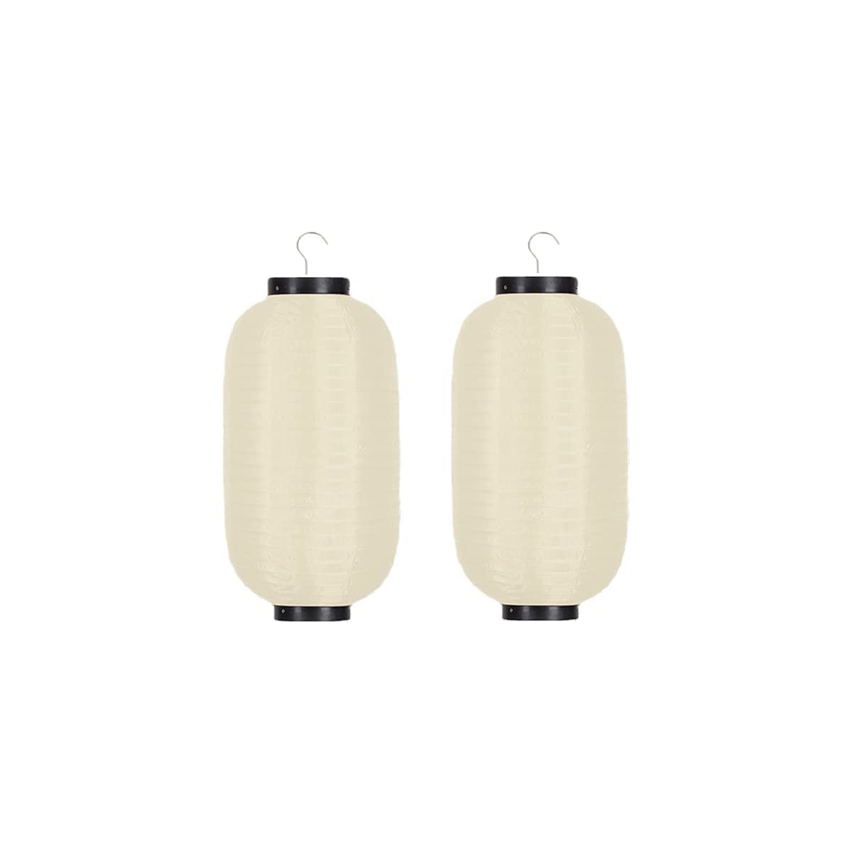 Silk Lanterns Warm White Set of 2