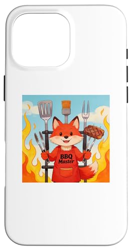 Red Fox Cooking Grill BBQ Funny Gift Red Fox �X�}�z�P�[�X iPhone 16 Pro Max �p